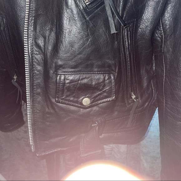 Fmc leather biker jacket size 46 smoke and pet friendly - Picture 5 of 5